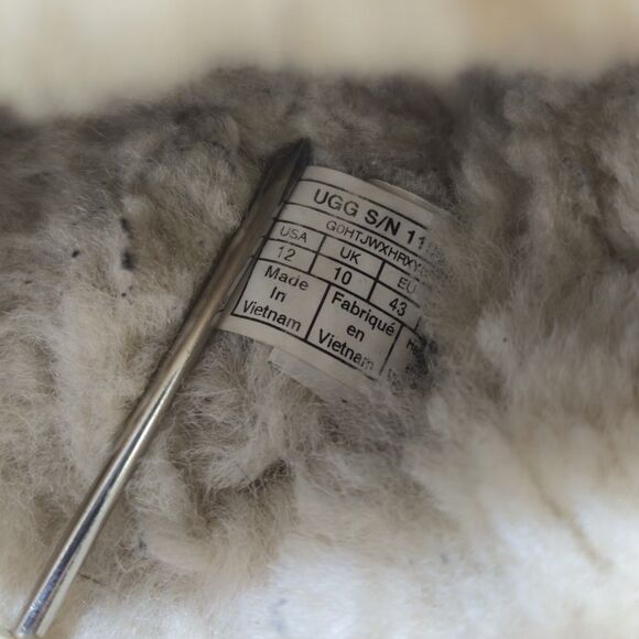 UGG Australia Womens Size 12M Chestnut Brown Slip On Comfort Lambskin Slippers - Picture 8 of 10